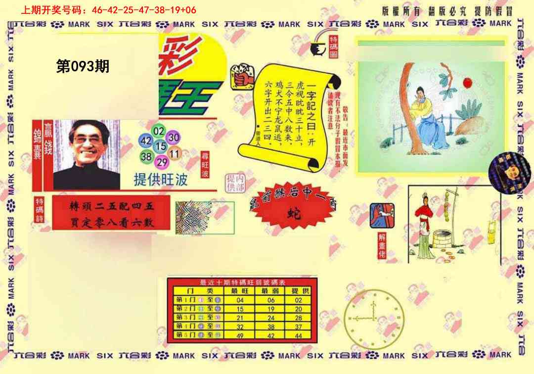 093期特码王(信封)[图]
